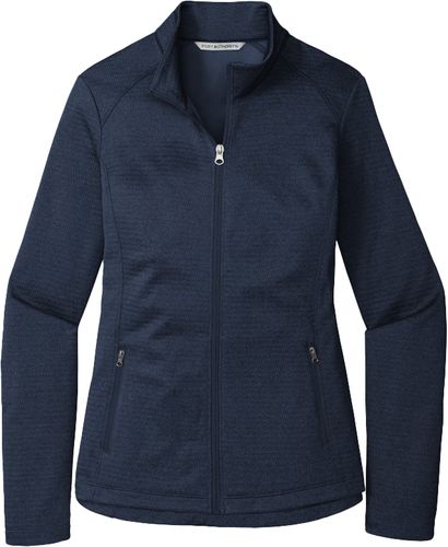 Port Authority ® Ladies Diamond Heather Fleece Full-Zip Jacket image thumbnail