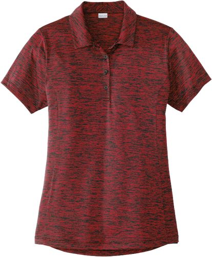 Sport-Tek® Ladies PosiCharge® Electric Heather Polo image thumbnail