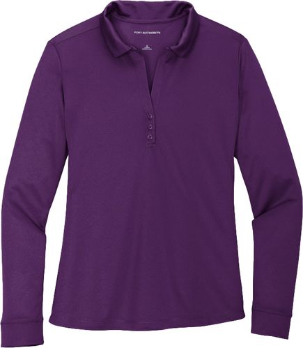 Port Authority ® Ladies Silk Touch™ Performance Long Sleeve Polo image thumbnail