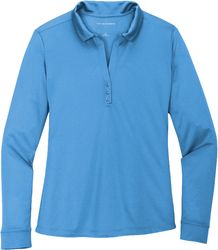Image of Port Authority ® Ladies Silk Touch™ Performance Long Sleeve Polo