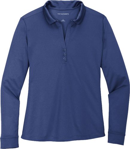 Port Authority ® Ladies Silk Touch™ Performance Long Sleeve Polo image thumbnail
