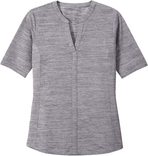 Port Authority ® Ladies Stretch Heather Open Neck Top image thumbnail