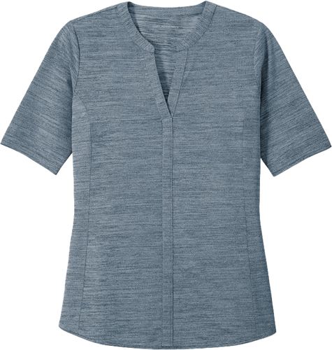 Port Authority ® Ladies Stretch Heather Open Neck Top image thumbnail