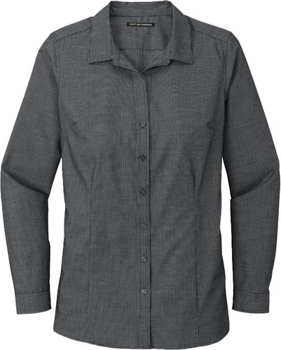 Port Authority ® Ladies Pincheck Easy Care Shirt image thumbnail