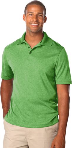 Blue Generation Men's Performance Wicking Heather Polo image thumbnail