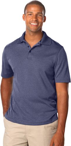 Blue Generation Men's Performance Wicking Heather Polo image thumbnail