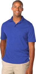 Image of Blue Generation Men's Performance Wicking Heather Polo
