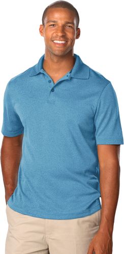Blue Generation Men's Performance Wicking Heather Polo image thumbnail