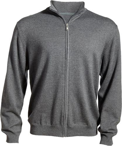 FULL ZIP COTTON BLEND CARDIGAN image thumbnail