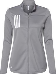 Image of Adidas - Women's 3-Stripes Double Knit Full-Zip - GF
