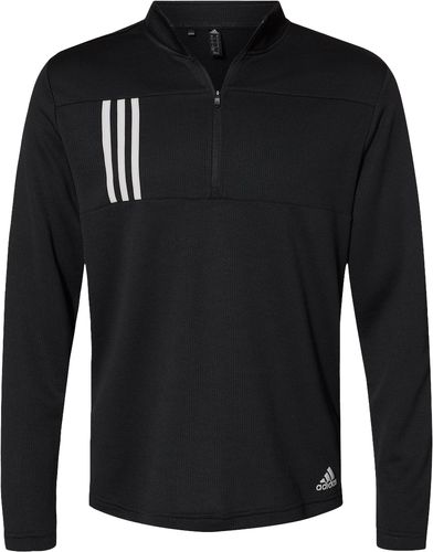 Adidas - 3-Stripes Double Knit Quarter-Zip Pullover - GF image thumbnail