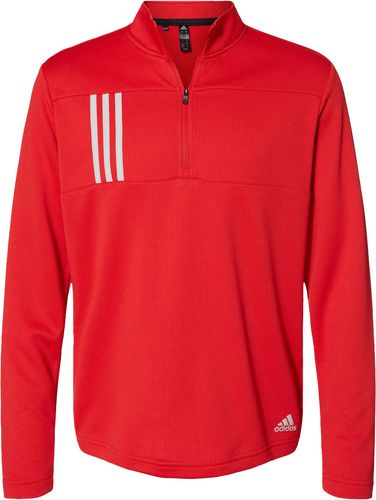 Adidas - 3-Stripes Double Knit Quarter-Zip Pullover - GF image thumbnail
