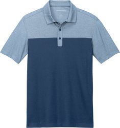 Image of Port Authority® Fine Pique Blend Blocked Polo