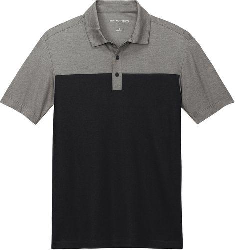 Port Authority® Fine Pique Blend Blocked Polo image thumbnail