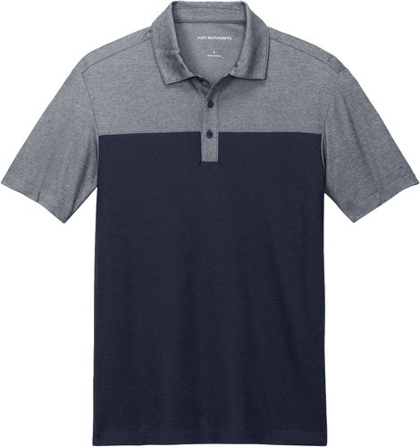 Port Authority® Fine Pique Blend Blocked Polo image thumbnail
