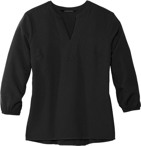 Mercer+Mettle™ Women's Stretch Crepe 3/4-Sleeve Blouse image thumbnail