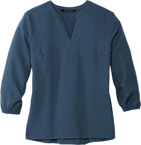 Mercer+Mettle™ Women's Stretch Crepe 3/4-Sleeve Blouse image thumbnail