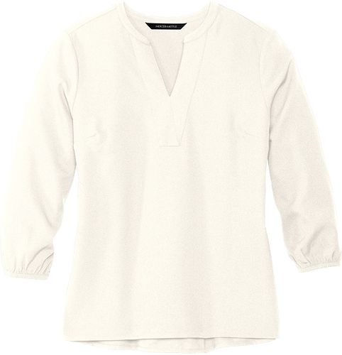 Mercer+Mettle™ Women's Stretch Crepe 3/4-Sleeve Blouse image thumbnail