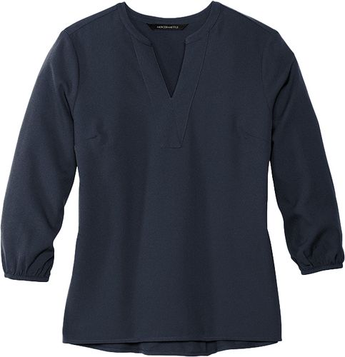Mercer+Mettle™ Women's Stretch Crepe 3/4-Sleeve Blouse image thumbnail
