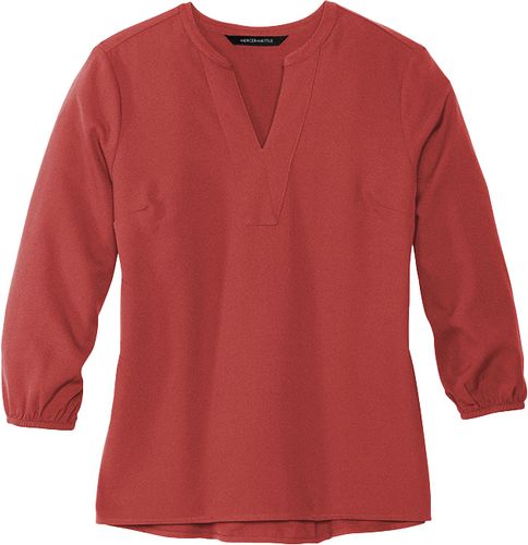 Mercer+Mettle™ Women's Stretch Crepe 3/4-Sleeve Blouse image thumbnail