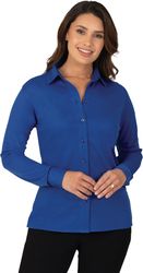 Image of Blue Generation Full Button Polo - Women's