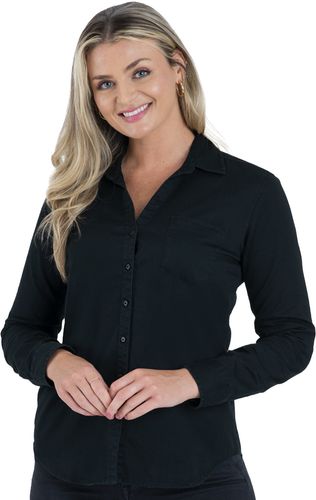 Untucked Ladies Denim LS Shirt image thumbnail