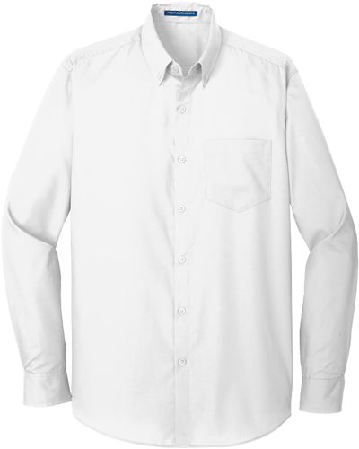 Port Authority® Tall Long Sleeve Carefree Poplin Shirt image thumbnail