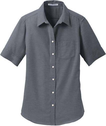 Port Authority® Ladies Short Sleeve SuperPro™ Oxford Shirt image thumbnail
