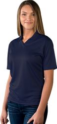 Image of SS Blue Generation Ladies Textured Wicking Polo