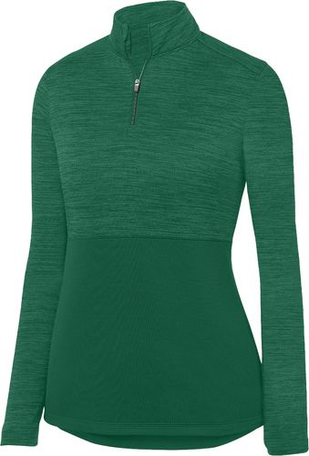 Ladies Shadow Tonal Heather 1/4 Zip Pullover image thumbnail