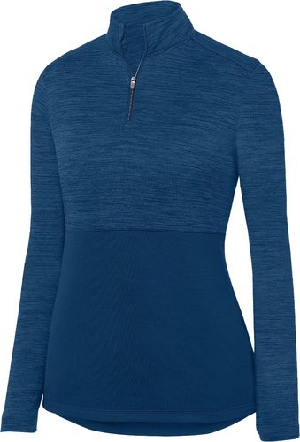 Ladies Shadow Tonal Heather 1/4 Zip Pullover image thumbnail