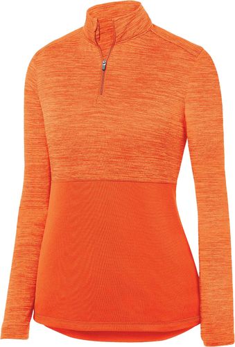 Ladies Shadow Tonal Heather 1/4 Zip Pullover image thumbnail