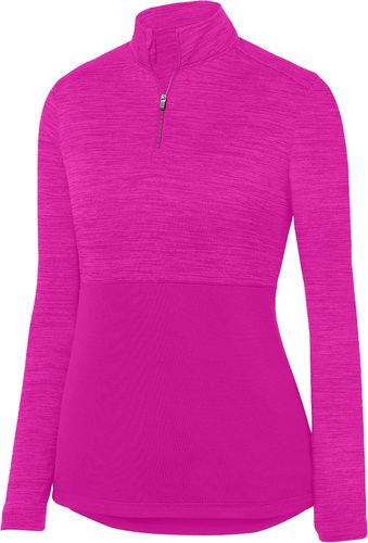 Ladies Shadow Tonal Heather 1/4 Zip Pullover image thumbnail