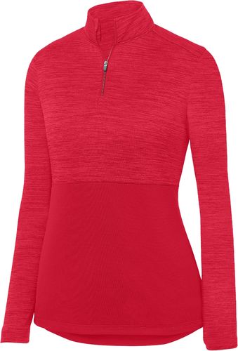 Ladies Shadow Tonal Heather 1/4 Zip Pullover image thumbnail