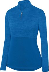 Image of Ladies Shadow Tonal Heather 1/4 Zip Pullover