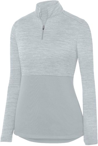 Ladies Shadow Tonal Heather 1/4 Zip Pullover image thumbnail