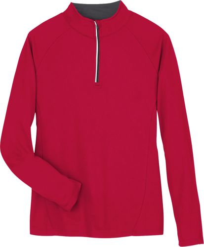 CORE365 Ladies' Origin Performance Pique Quarter-Zip image thumbnail