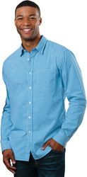 Image of Blue Generation Men's Long Sleeve Gingham Check