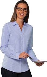 Image of Blue Generation Long Sleeve Ladies Gingham