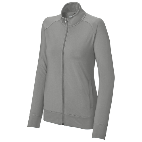 Sport-Tek® Ladies Sport-Wick® Stretch Full-Zip Cadet Jacket image thumbnail