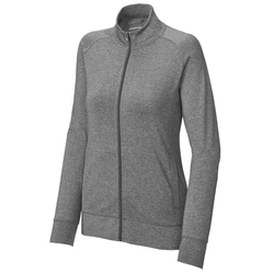 Image of Sport-Tek® Ladies Sport-Wick® Stretch Full-Zip Cadet Jacket
