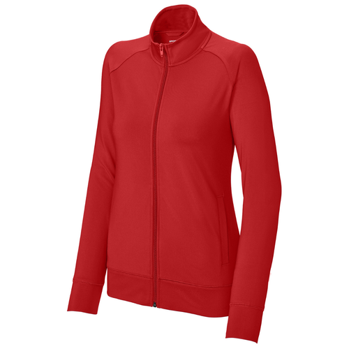 Sport-Tek® Ladies Sport-Wick® Stretch Full-Zip Cadet Jacket image thumbnail