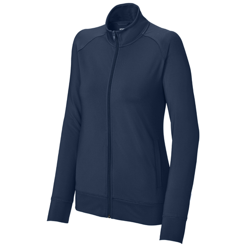 Sport-Tek® Ladies Sport-Wick® Stretch Full-Zip Cadet Jacket image thumbnail