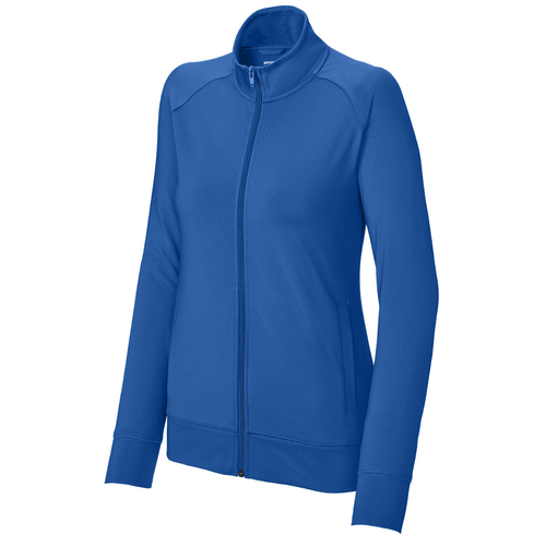 Sport-Tek® Ladies Sport-Wick® Stretch Full-Zip Cadet Jacket image thumbnail