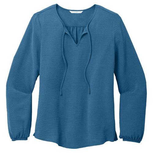 Port Authority® Ladies Textured Crepe Blouse image thumbnail