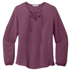 Image of Port Authority® Ladies Textured Crepe Blouse
