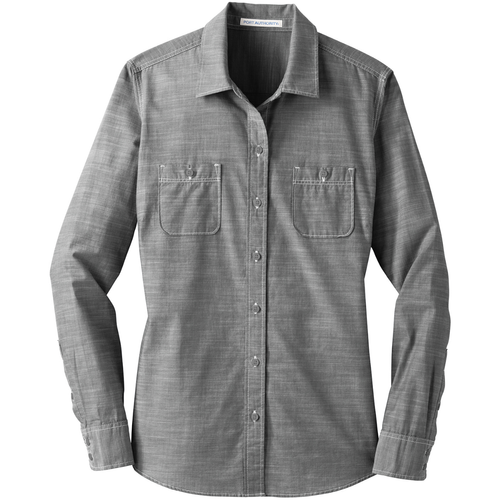 Port Authority® Women's Slub Chambray Shirt image thumbnail