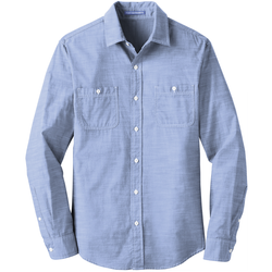 Image of Port Authority® Men's Slub Chambray Shirt