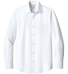 Image of Brooks Brothers Wrinkle-Free Stretch Pinpoint Spread Collar Shirt