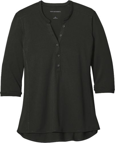 Port Authority ® Ladies UV Choice Pique Henley image thumbnail